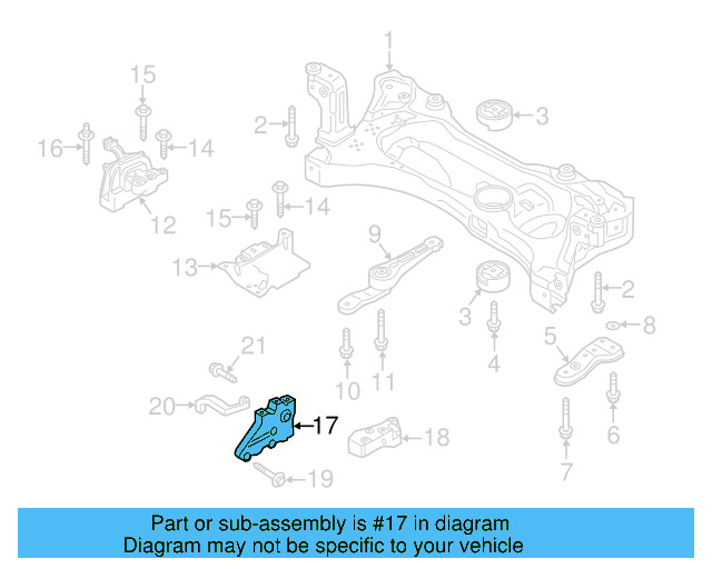 Trans Mount Lower Bracket 1K0-199-117-CD - View 81