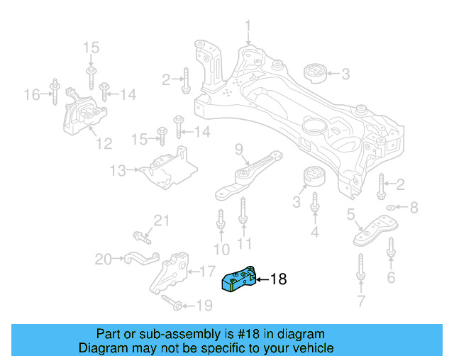Trans Mount Lower Bracket 1K0-199-117-CD - View 20