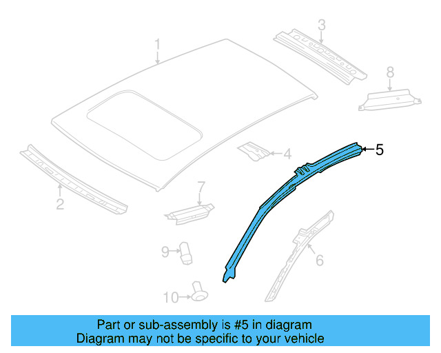 Hinge Pillar Reinforced 1K5-809-203 - View 7