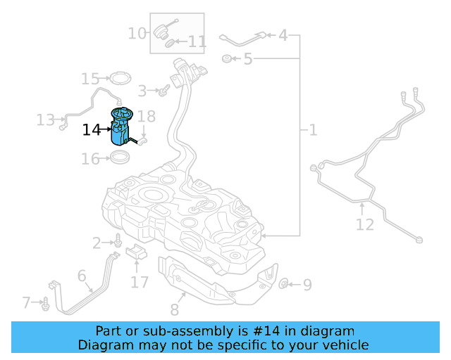 Fuel Pump Assembly 5QM-919-051-H - View 5