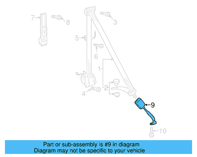 Buckle End 3C8-857-756-E-YLZ - View 3