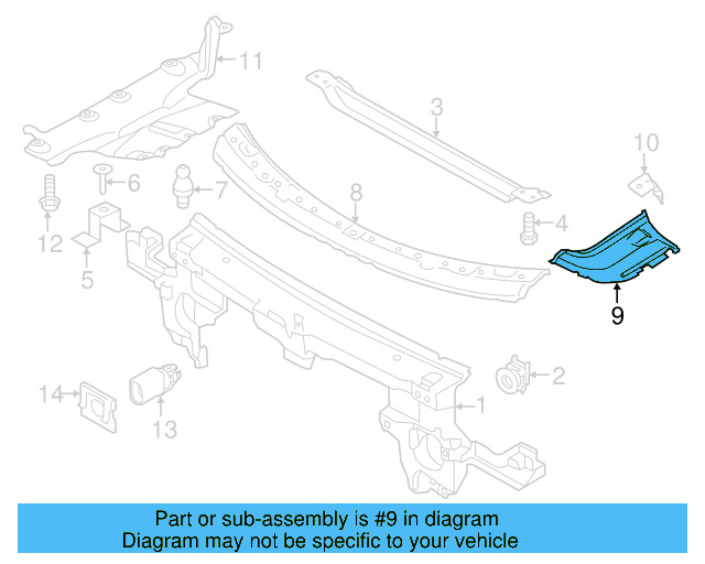 Radiator Support Access Cover 7P6-806-442 - View 3