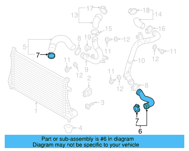 Front Hose 5Q0-145-832-D - View 9