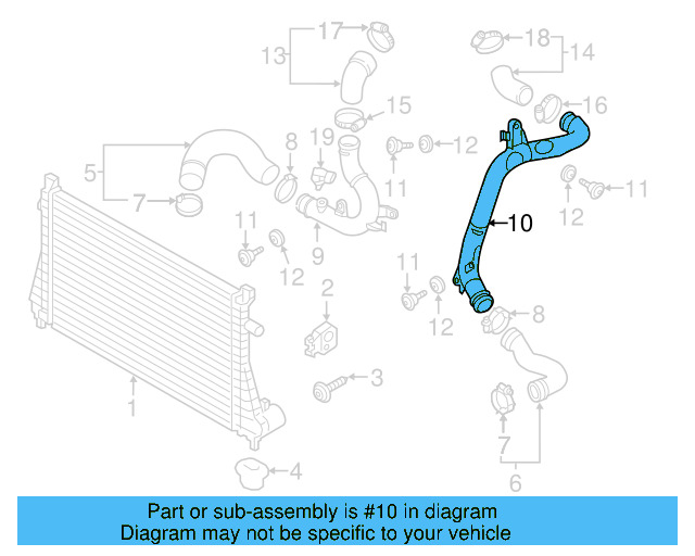 Air Pipe 5Q0-145-840 - View 3