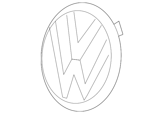 Grille Emblem 3C0-853-600-A-MQH - View 5