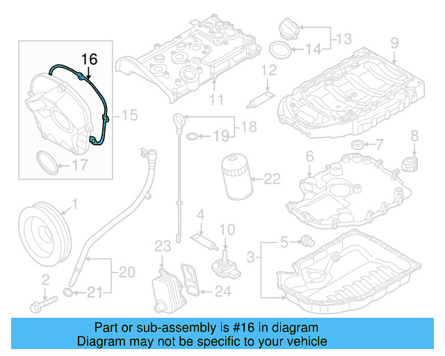 Outer Timing Cover Seal 06H-103-483-D - View 32