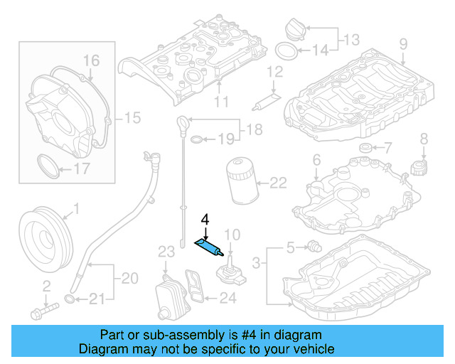 Upper Oil Pan Sealer D-176-501-A1 - View 23