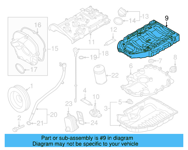 Oil Pan 06K-103-603-BC - View 5