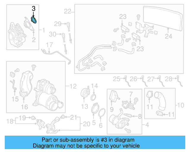 Egr Valve Seal 04L-131-547-M - View 4