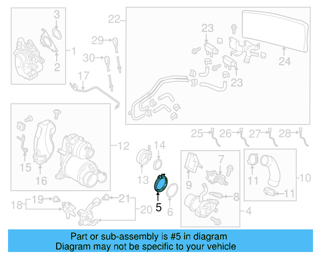 Cooler Clamp 04L-131-455-A - View 5