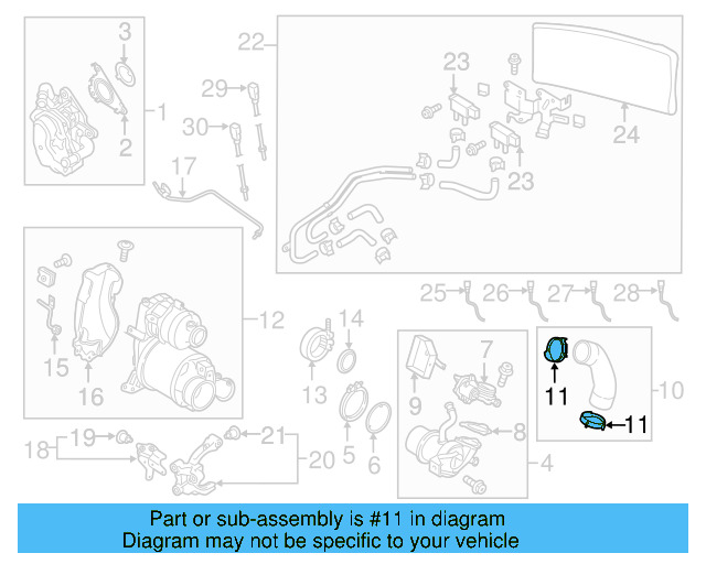 Connector Pipe Clamp 04L-131-539 - View 5