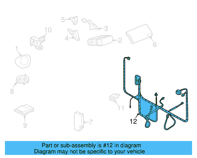 Air Bag Harness 1C0-971-582-A - View 4