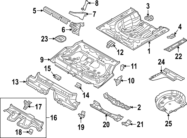 Center Plate Mount 3Q0-886-177-A