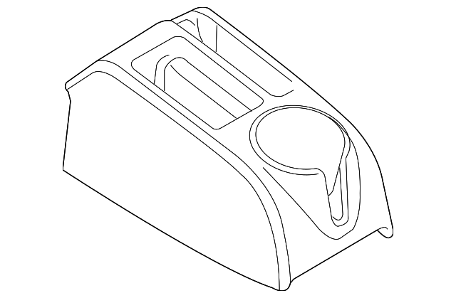 Rear Console 1K0-863-323-P-82V - View 5