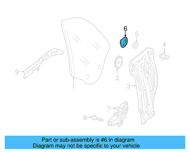 Window Regulator Cap N-911-139-01 - View 3