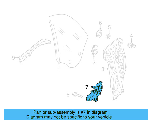 Window Motor 5C3-959-812-D-Z02