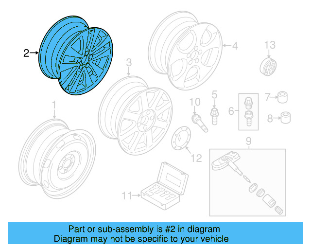 Spare Wheel 1K0-601-027-CB-03C - View 24