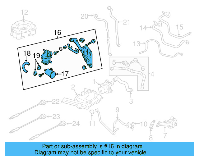 Evaporative Emissions System Leak Detection Pump 1K0-906-201-D - View 15