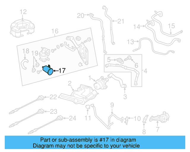 Vapor Canister Filter 1C0-906-621-A - View 21