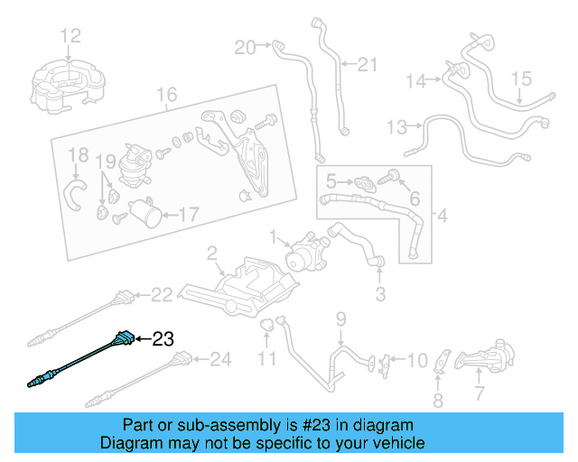 Oxygen Sensor 1K0-998-262-E - View 7