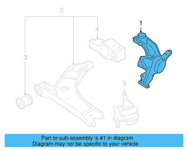 Steering Knuckle 1K0-407-256-AA - View 7