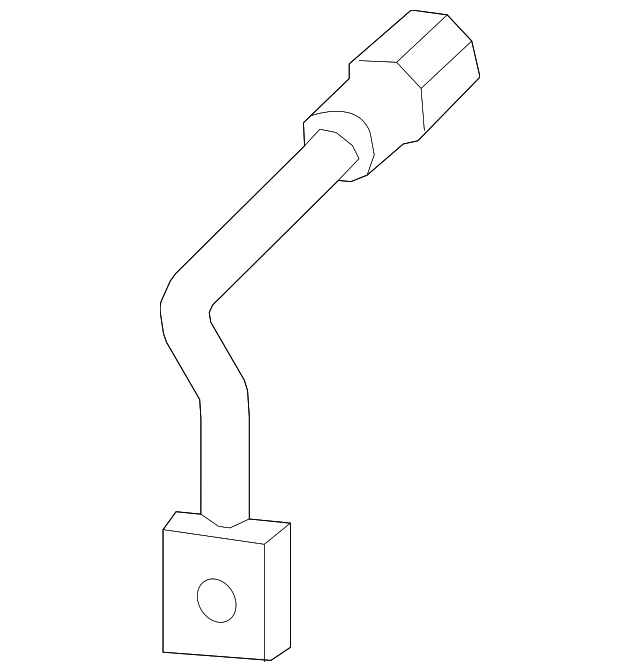 Brake Hose 7B0611702B - View 2