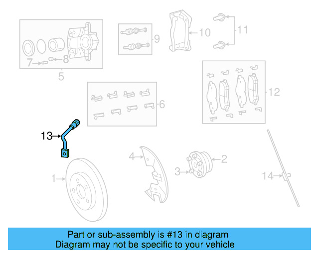 Brake Hose 7B0611702B - View 3