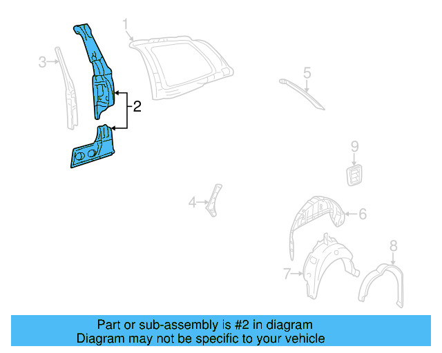 Lock Pillar 1J3-809-219-D - View 2