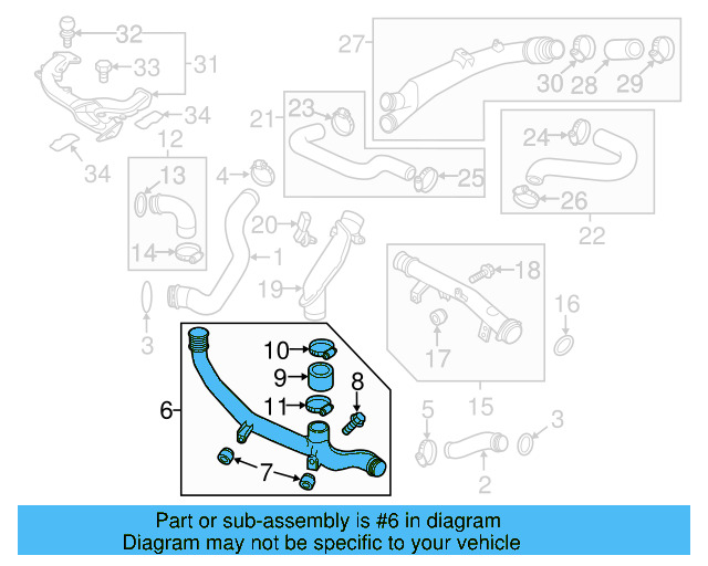 Lower Hose 7P0-145-738 - View 4