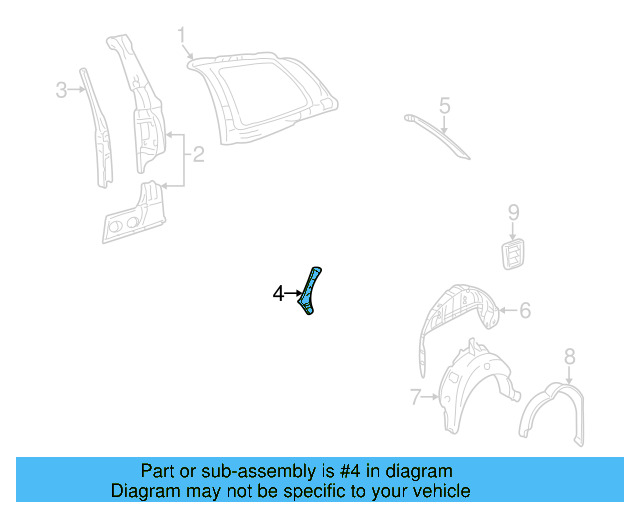 Lower Panel 1J0-810-422-A - View 9