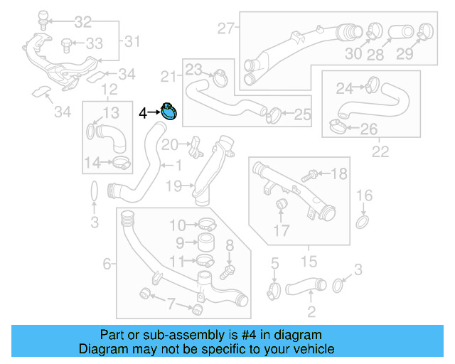 Lower Hose Clamp N-107-355-01