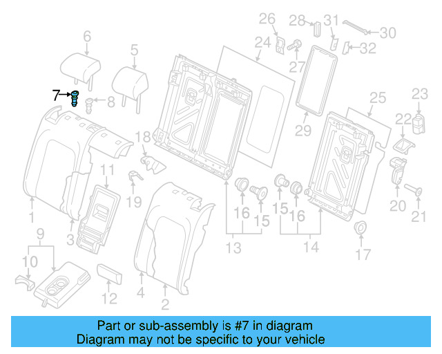 Headrest Guide 5G0-886-920-D-82V - View 27
