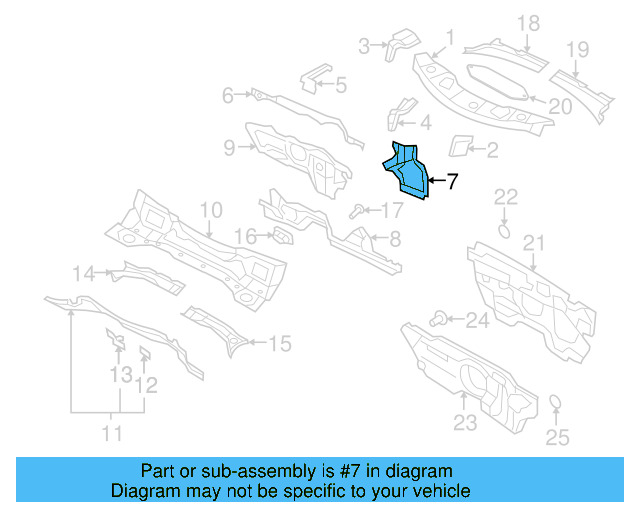 Lower Frame 5N0-802-222 - View 5