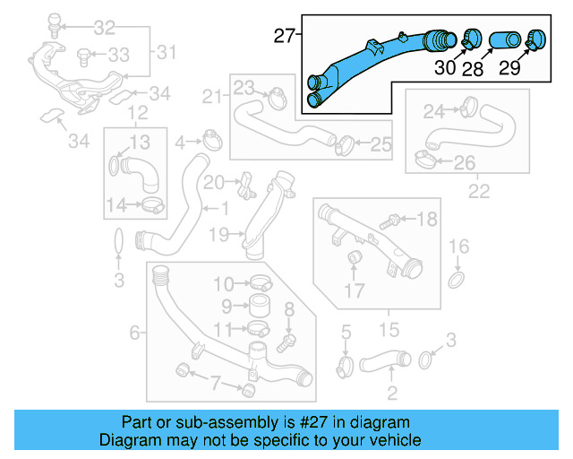 Connector Tube 7P0-145-941-A - View 3