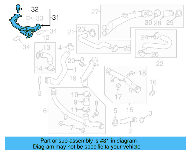Pressure Pipe 059-145-762-EA - View 2