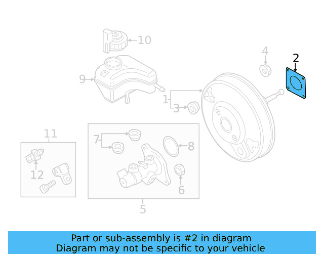Booster Assembly Gasket 6Q0-612-161 - View 19