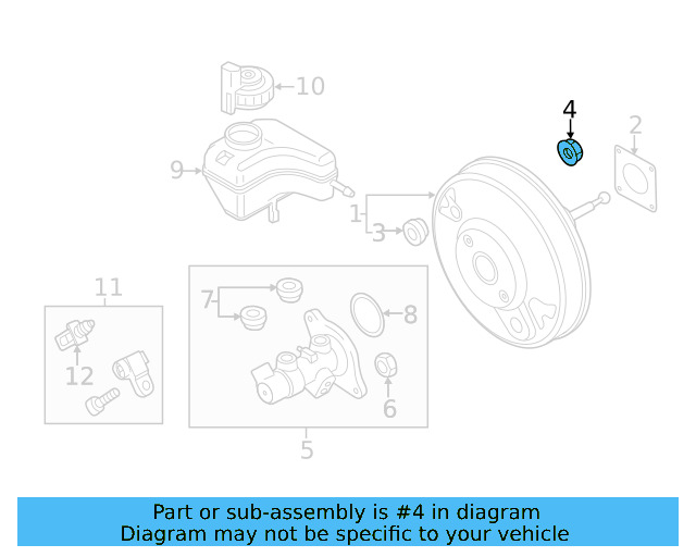 Power Booster Lock Nut N-023-003-11 - View 2
