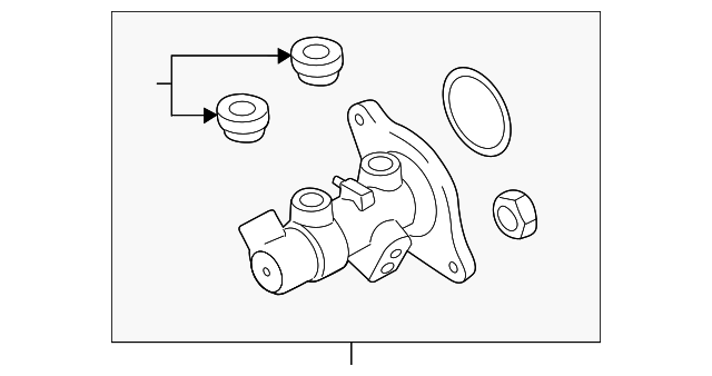 Master Cylinder 1K1-614-019-AH - View 2