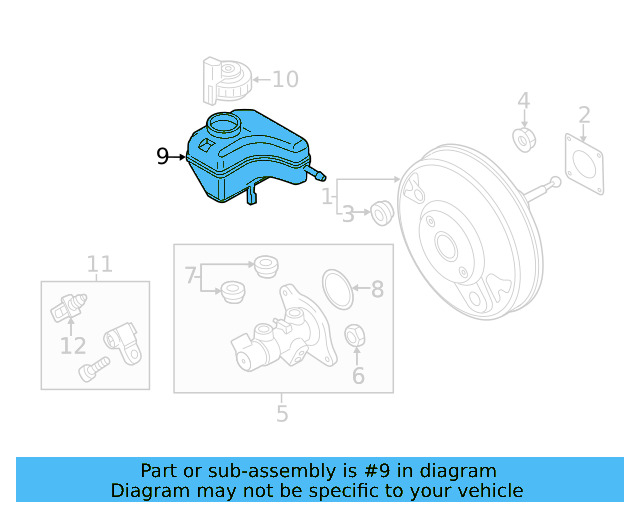 Master Cylinder Reservoir 1K1-611-301-E - View 19