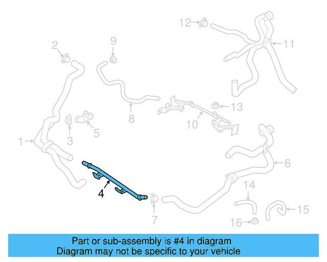 Water Pipe 03H-121-065-J - View 10
