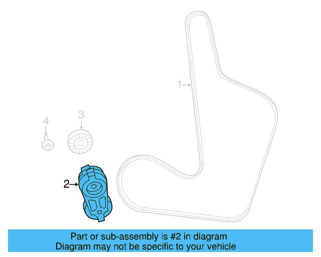 Serpentine Tensioner 7B0-903-315-C - View 3