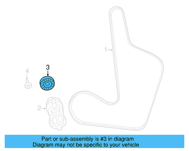 Idler Pulley 7B0-903-341-B - View 3