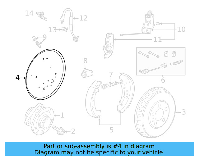 Backing Plate 1EA-609-425-C - View 3
