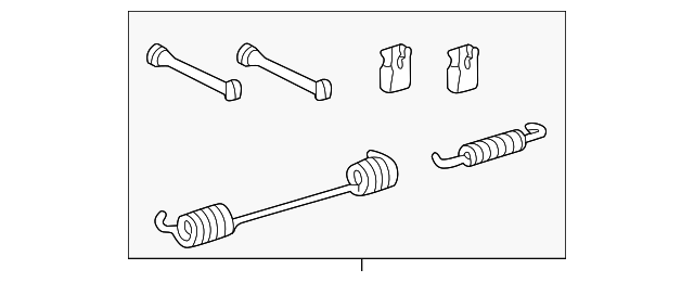 Brake Shoes Hardware Kit 1EA-698-545 - View 2