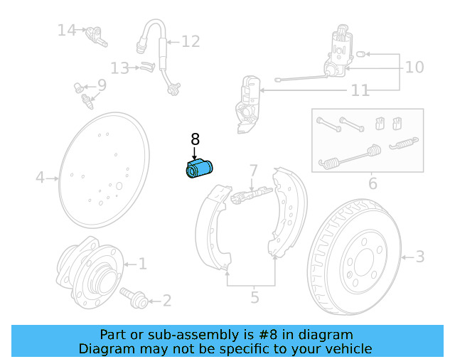 Wheel Cylinder 1EA-611-053-F - View 3