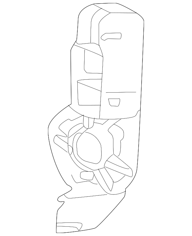 Actuator Mount Bracket 1EA-698-281 - View 2