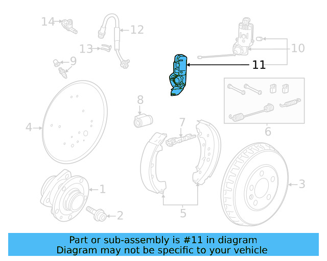 Actuator Mount Bracket 1EA-698-281 - View 3