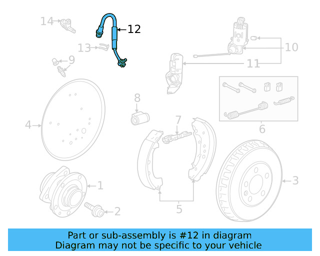 Brake Hose 1EA-611-775-A - View 3