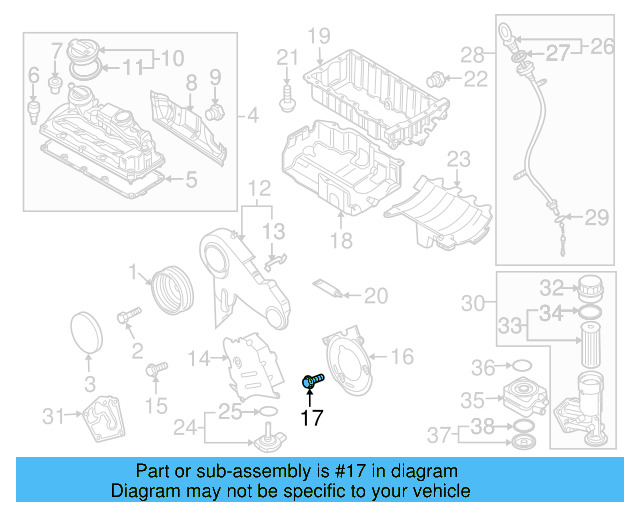 Center Timing Cover Bolt N-100-829-12 - View 10