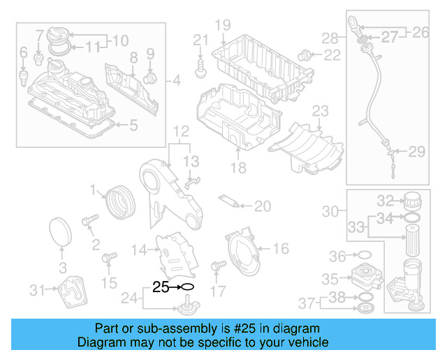 Upper Oil Pan Bolt N-910-488-02 - View 13